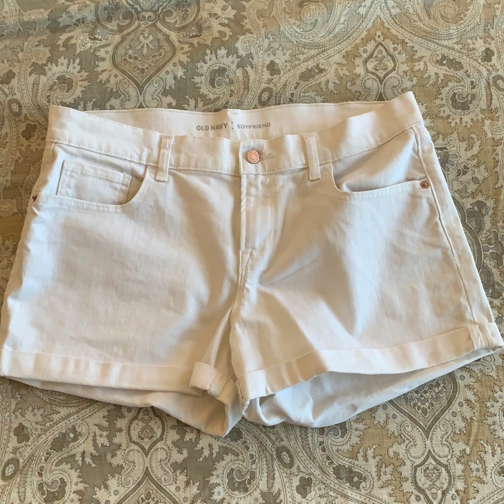 Old Navy White Jean Shorts